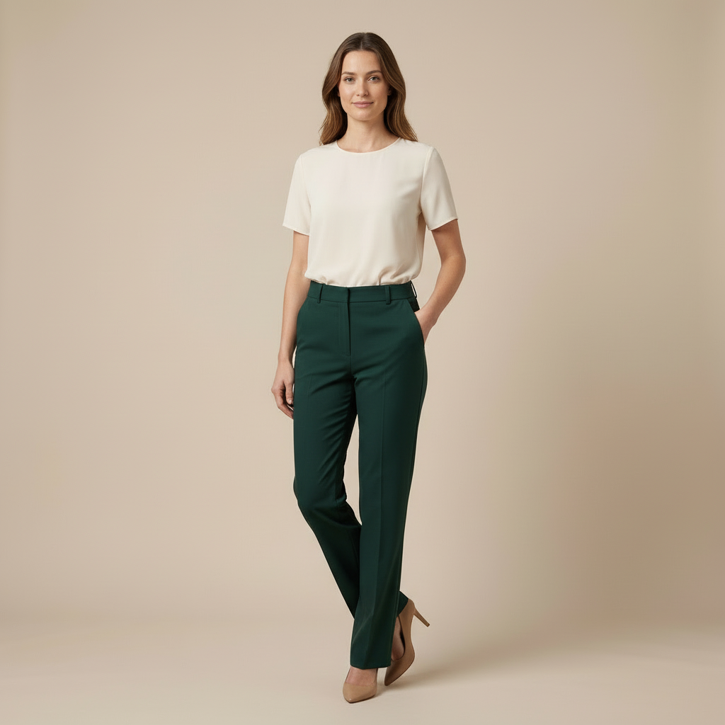 Mika – Spodnie z Wysokim Stanem o Eleganckim Kroju