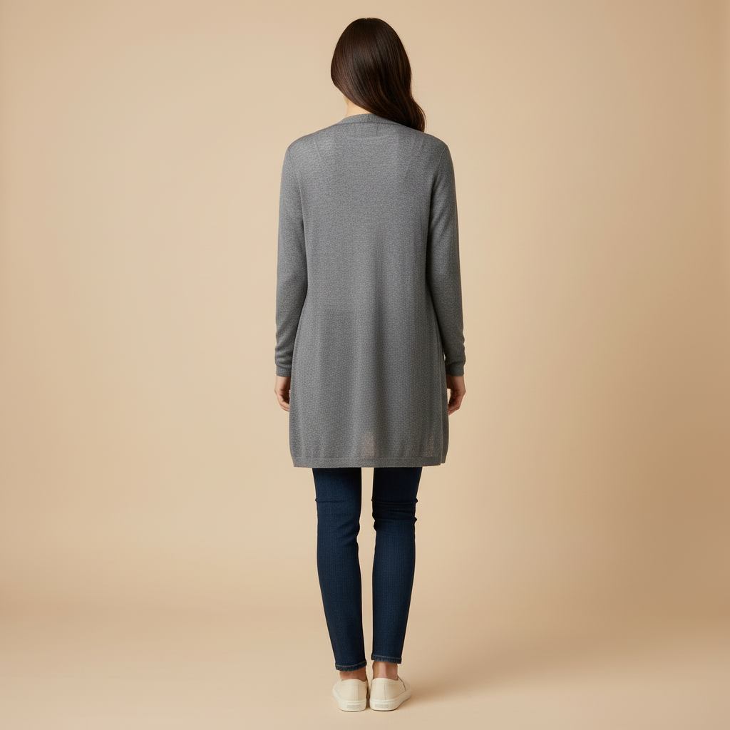 Serena – Lekki Kardigan z Długim Rękawem