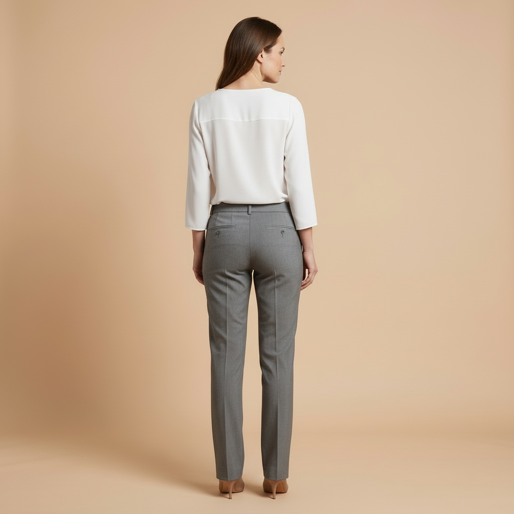 Siena – Klasyczne Spodnie o Prostych Nogawkach