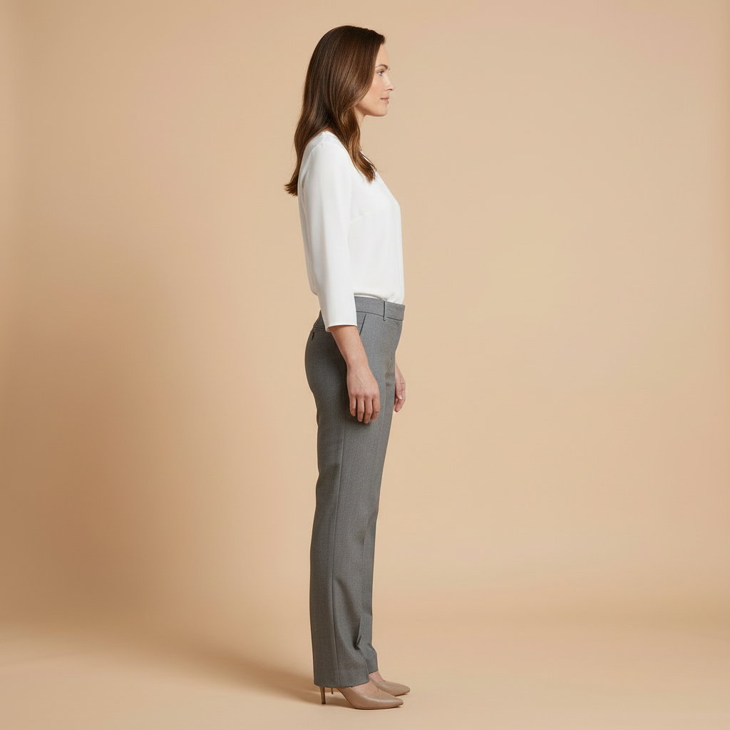 Siena – Klasyczne Spodnie o Prostych Nogawkach