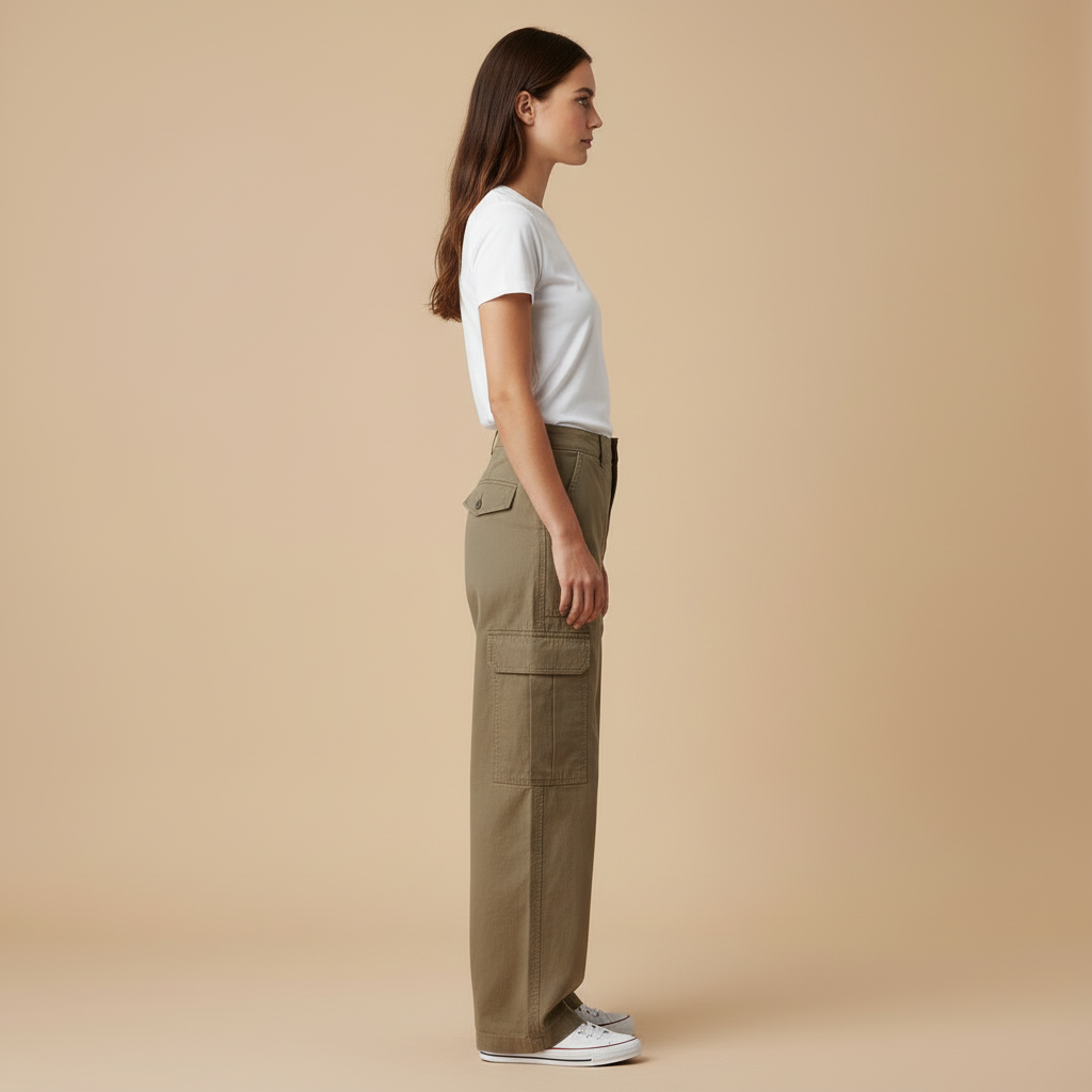 Kaira – Luźne Spodnie Cargo