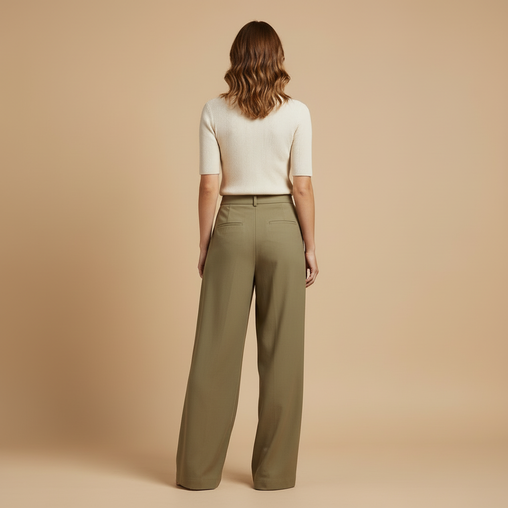 Riva – Spodnie z Szeroką Nogawką