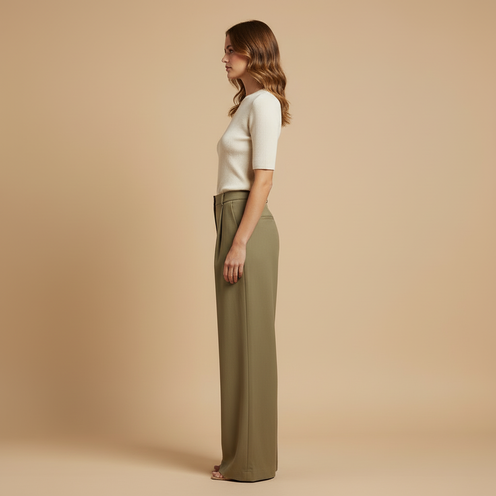 Riva – Spodnie z Szeroką Nogawką