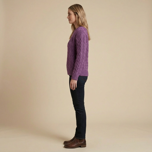 Clara – Sweter o Splocie Warkoczowym