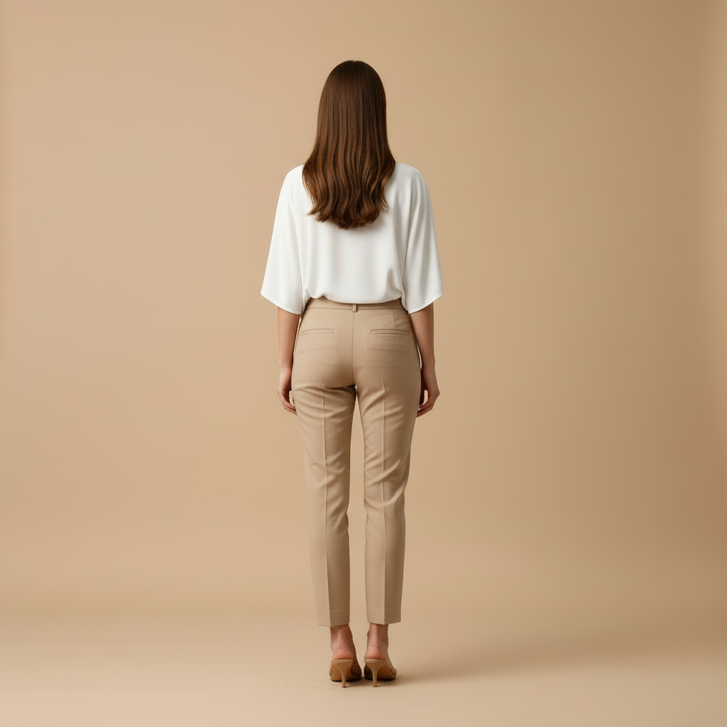 Lyra – Dopasowane Spodnie o Długości do Kostki