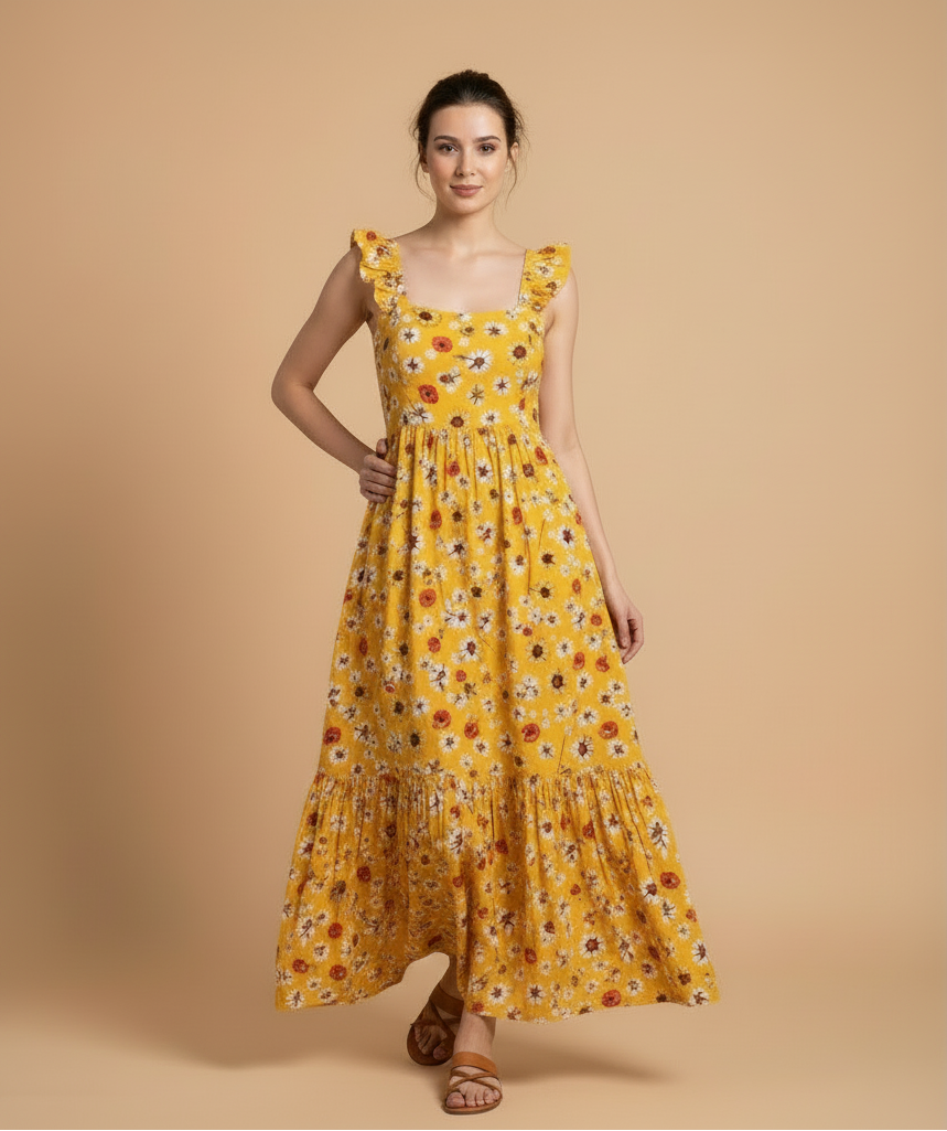 Alina – Letnia Sukienka w Kwiaty