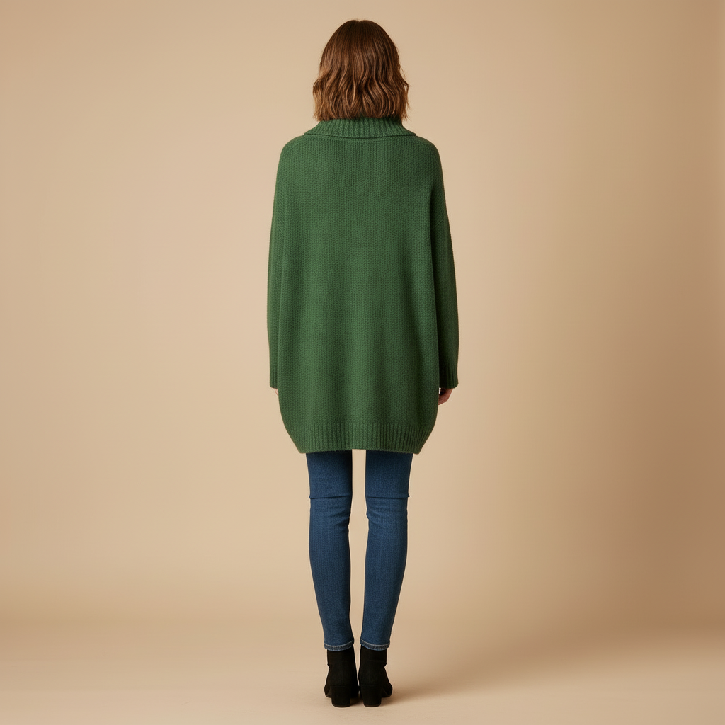 Isolde – Oversize’owy Sweter z Golfem