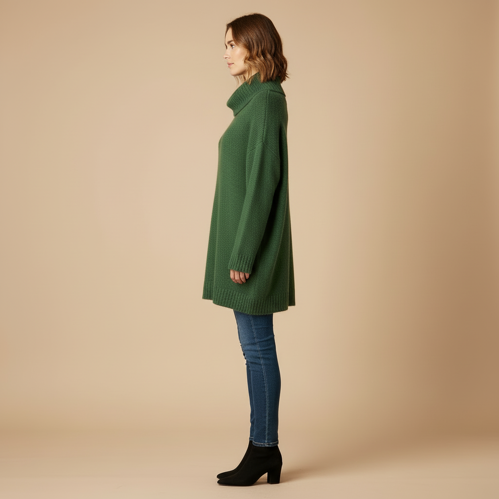 Isolde – Oversize’owy Sweter z Golfem