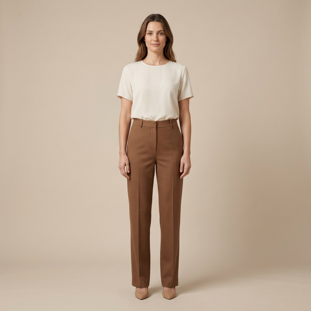 Mika – Spodnie z Wysokim Stanem o Eleganckim Kroju