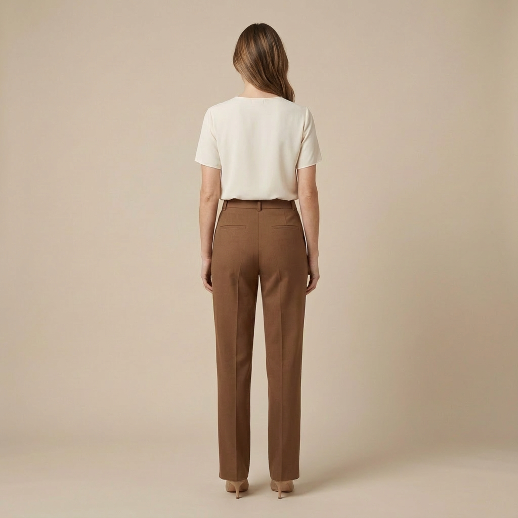 Mika – Spodnie z Wysokim Stanem o Eleganckim Kroju