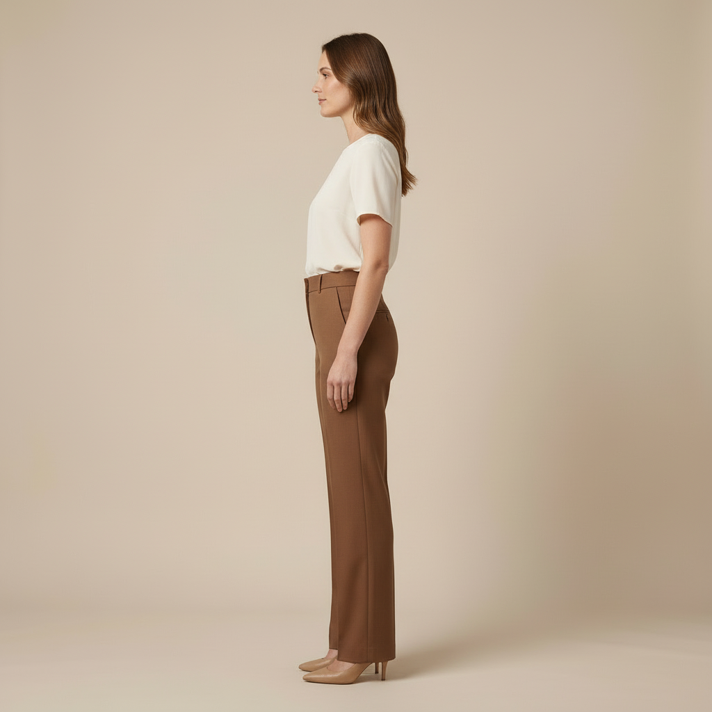 Mika – Spodnie z Wysokim Stanem o Eleganckim Kroju